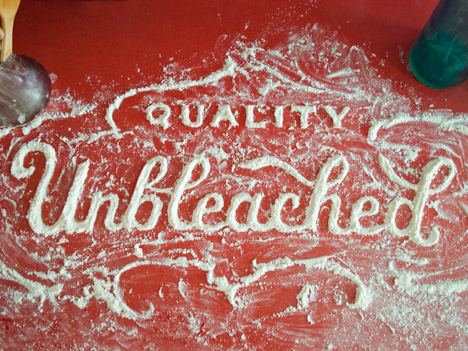 Unbleached from Food Typography