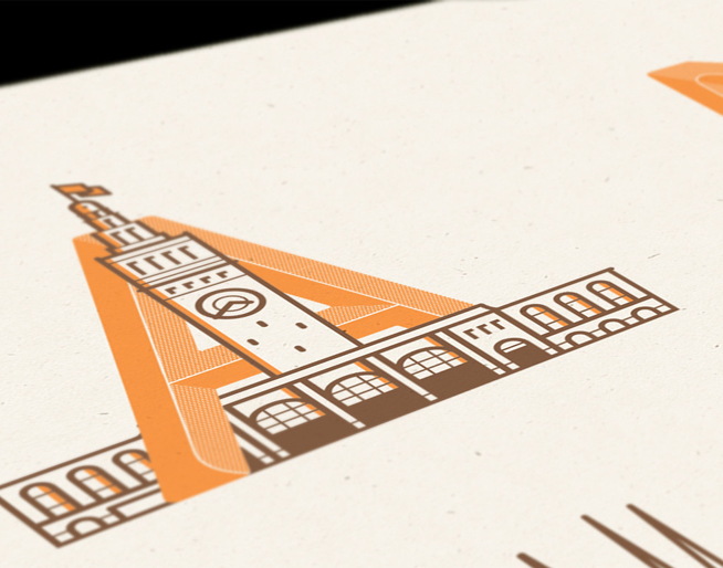 Detail of San Francisco Poster by Armada Print Co