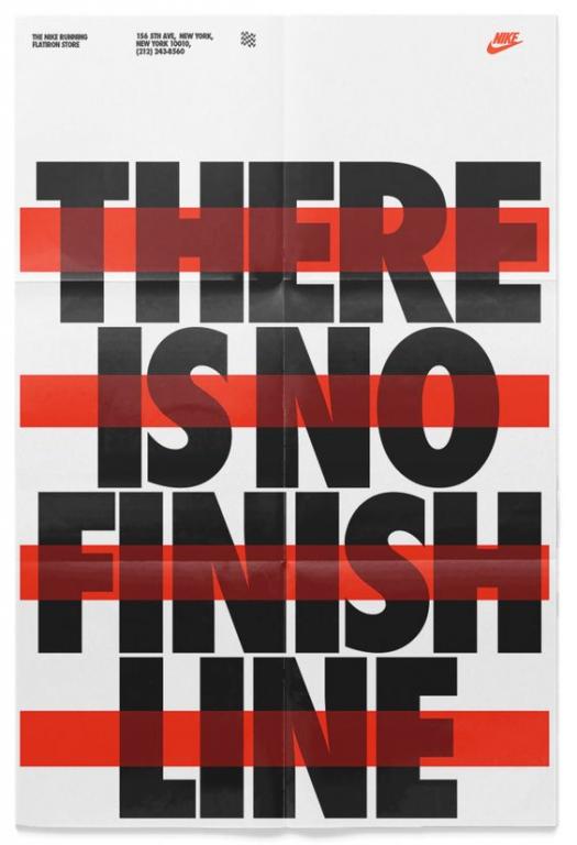 There is no finish line poster from Nike