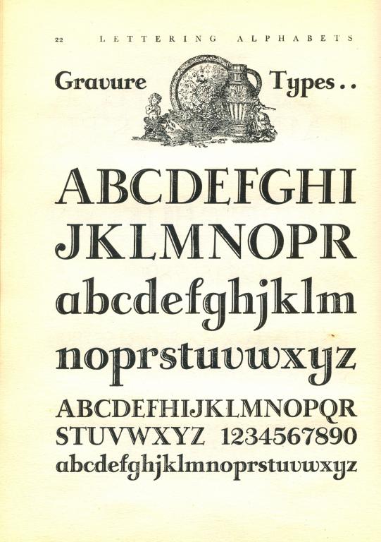 Gravure from Lettering Alphabets