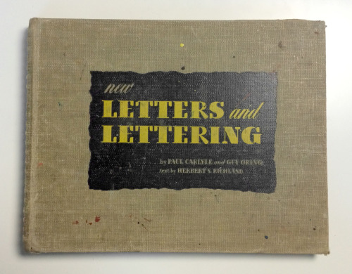 New Letters and Lettering (1943) from Library of Type