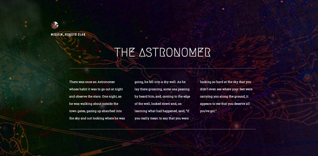 Google Font Pairings – The Astronomer