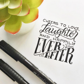 Cheers to Love, Laughter and Happily Ever After by How Joyful
