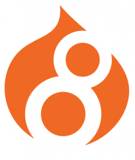 Orange Drupal 8 Logo